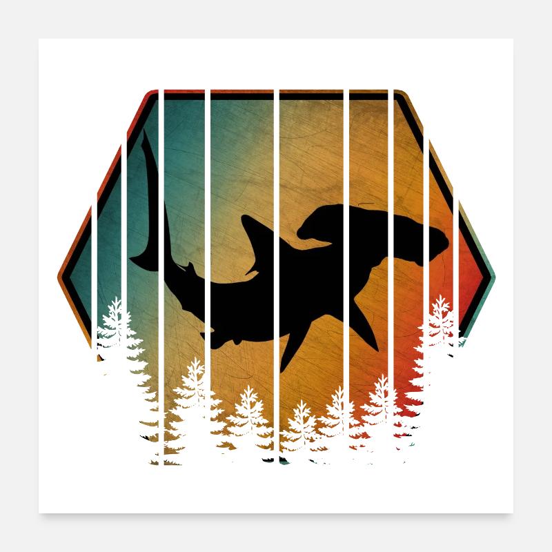 REQUIN-MARTEAU VINTAGE Poster 60 x 60 cm