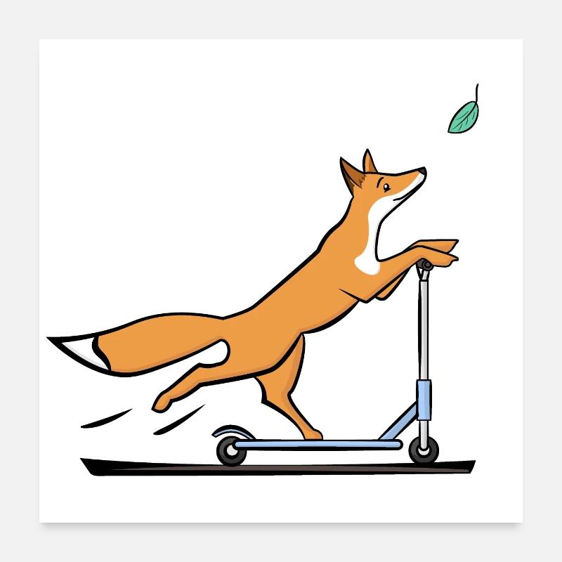 Renard Poster 60 x 60 cm