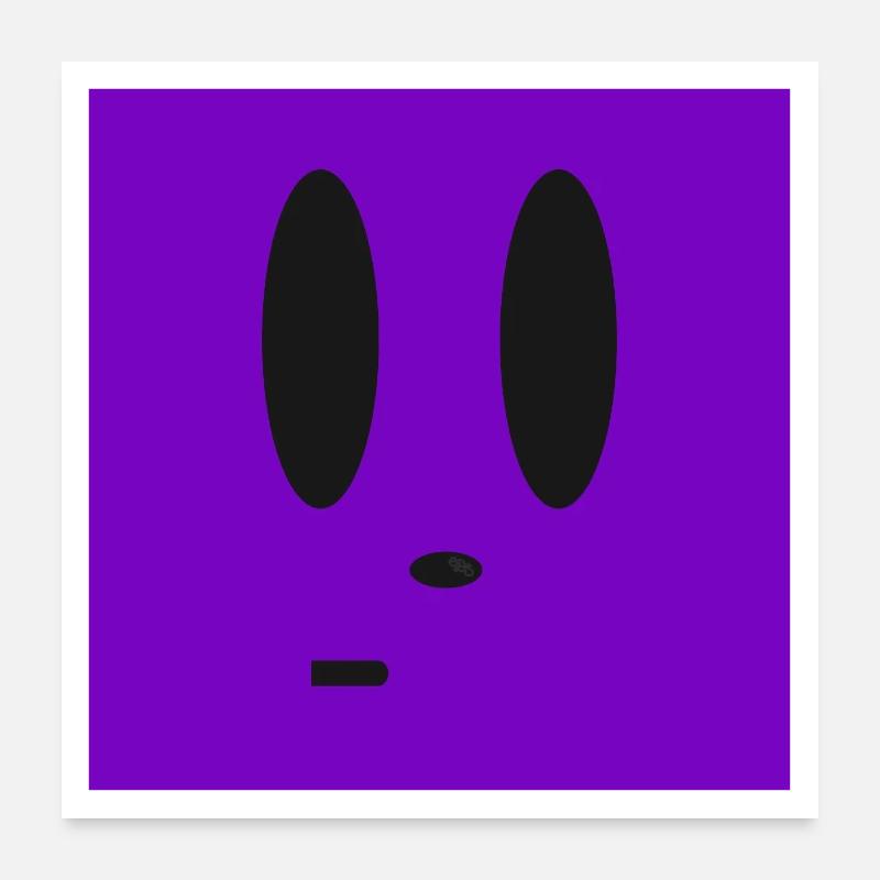 Suboptimal situation facial expression Poster 24" x 24" (60x60 cm)