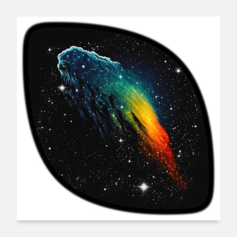 Komet 01 Poster 60x60 cm