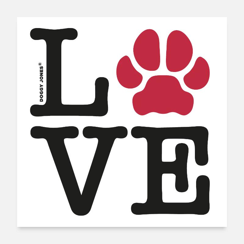 LIEBE Poster 60x60 cm