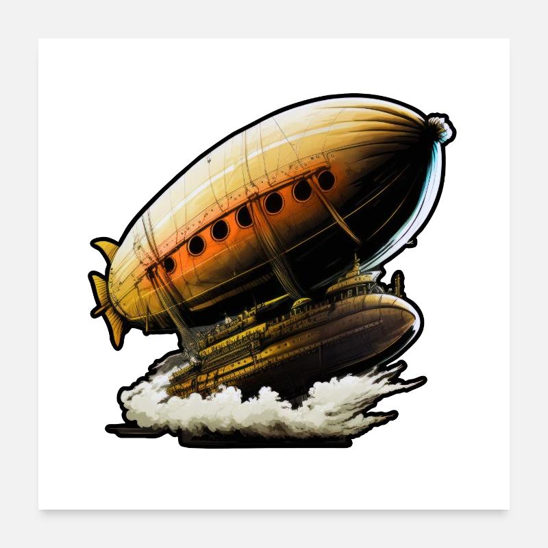 Zeppelin 01 Poster 60 x 60 cm