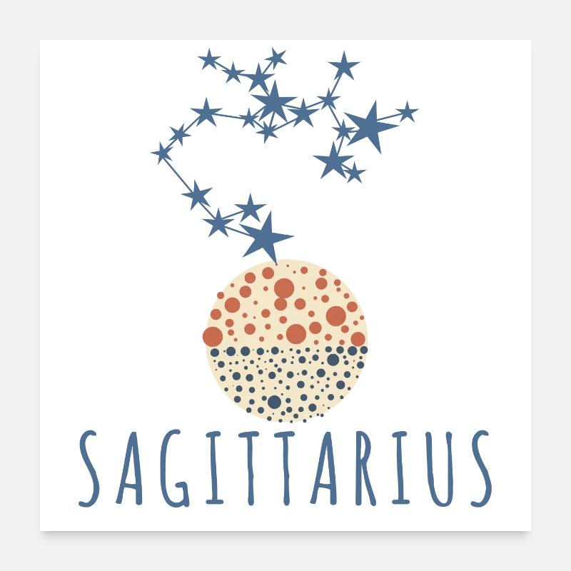 Das Sternbild Schütze Poster 60x60 cm