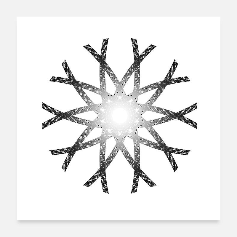 Bar circled gray gradient Poster 24" x 24" (60x60 cm)