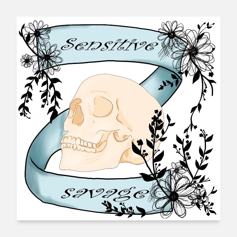 Sensitive & Savage Poster 24" x 24" (60x60 cm)