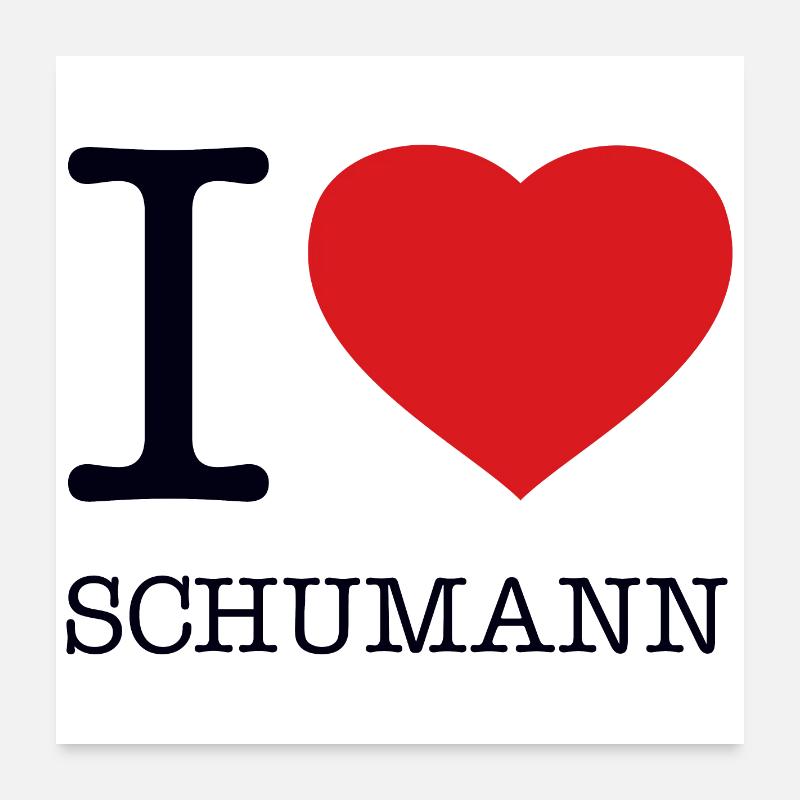 J’ADORE SCHUMANN Poster 60 x 60 cm