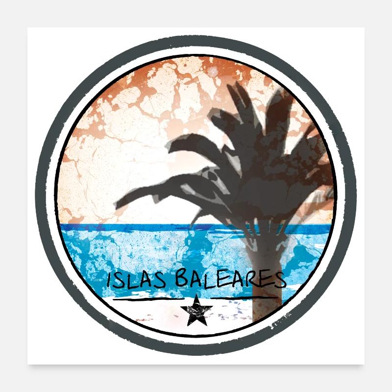 Islas Baleares Poster 60 x 60 cm