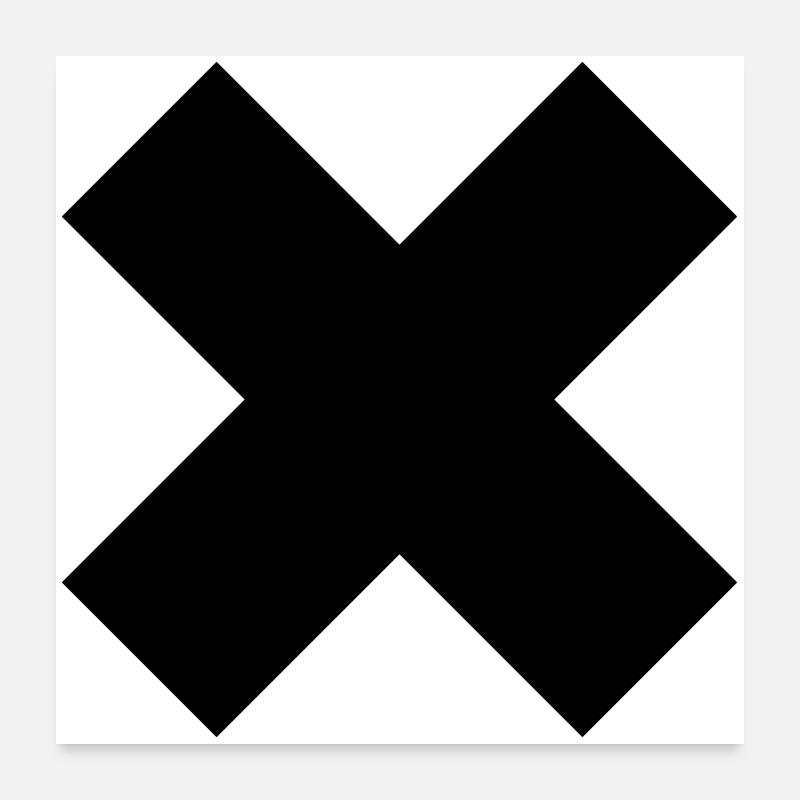 Toxic X Poster 60 x 60 cm