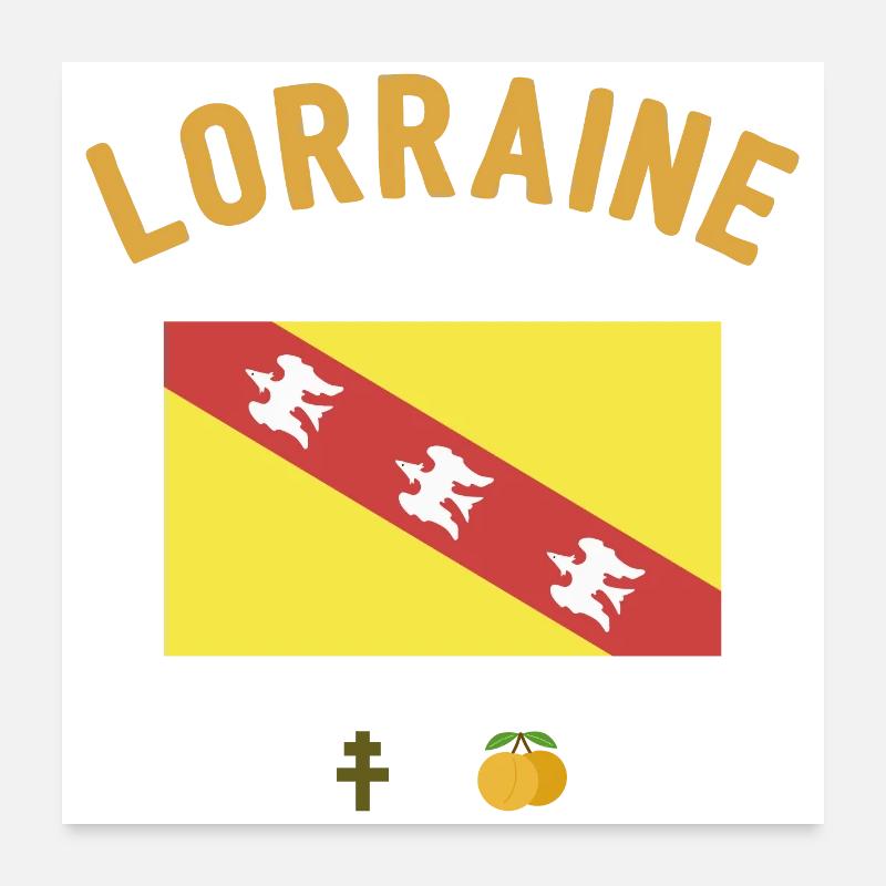 Lothringen Poster 60x60 cm