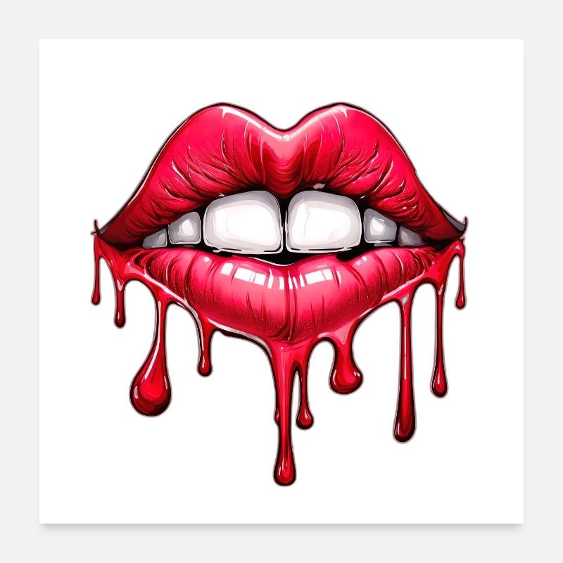 Lips Poster 24" x 24" (60x60 cm)