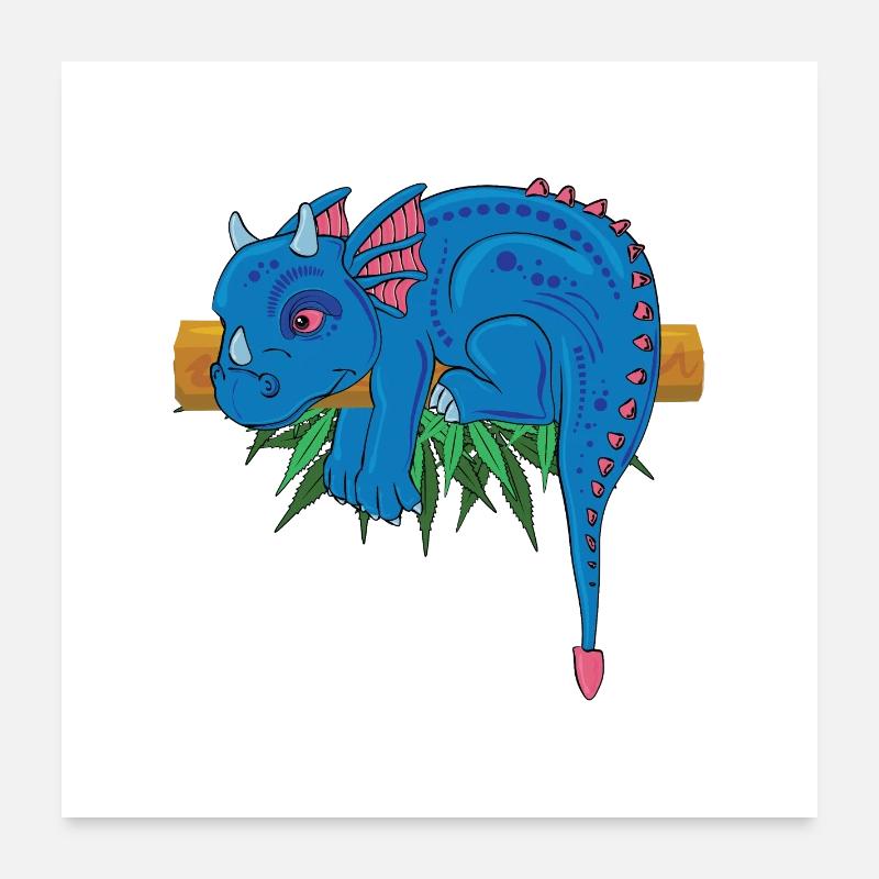 Enchanting Dragon Adventure Poster 24" x 24" (60x60 cm)