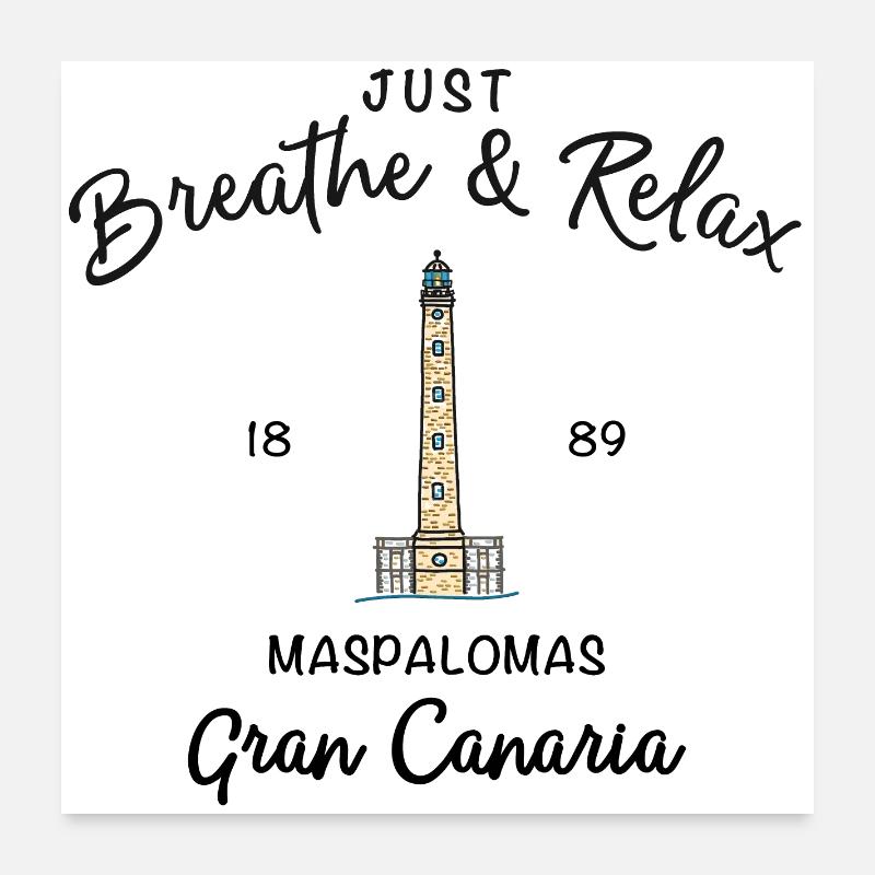 Gran Canaria, Relax, Maspalomas, Spanien Poster 60x60 cm