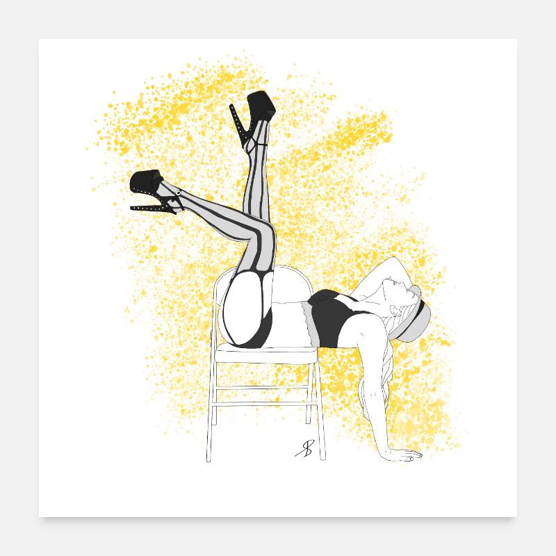 Chairdance Poster 24" x 24" (60x60 cm)