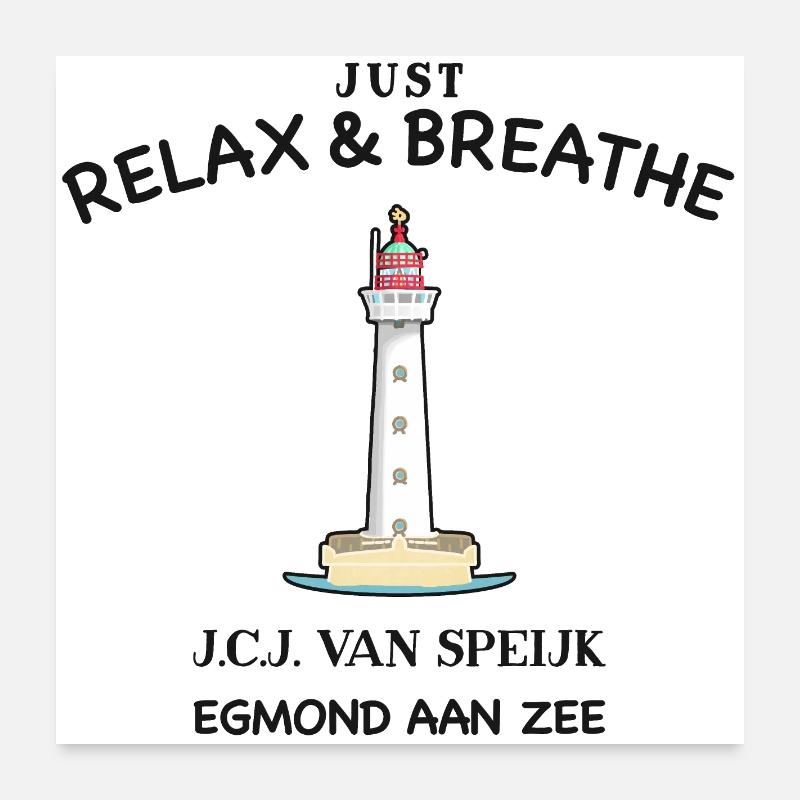 Egmond aan Zee, Netherlands, Take a deep breath and relax Poster 24" x 24" (60x60 cm)