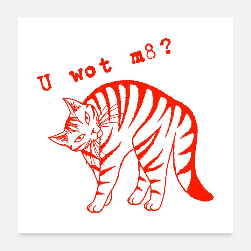 Was meinst du, Kumpel? Poster 60x60 cm