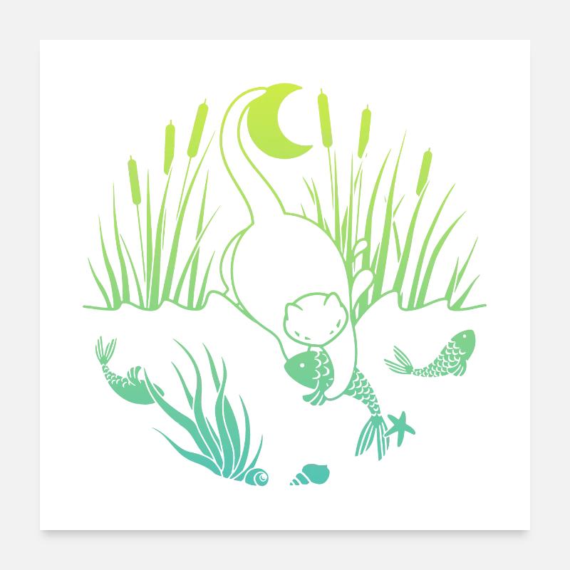Prise de minuit Poster 60 x 60 cm