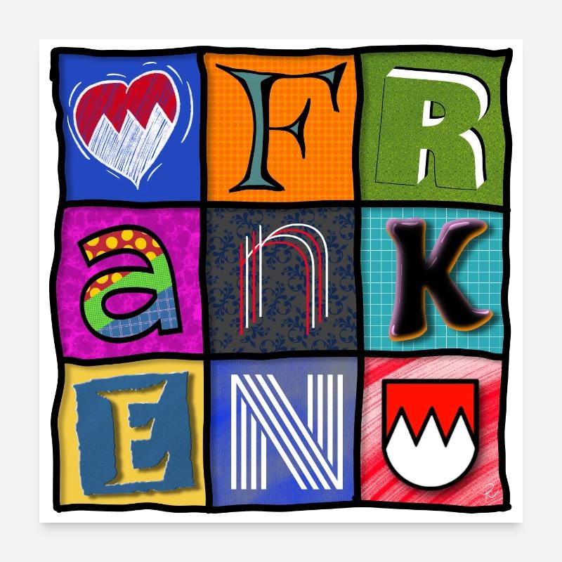 Franconie - Pop Art - Cool Poster 60 x 60 cm