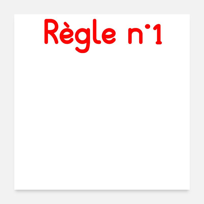 Citation Maman Toujours Écouter Poster 60 x 60 cm