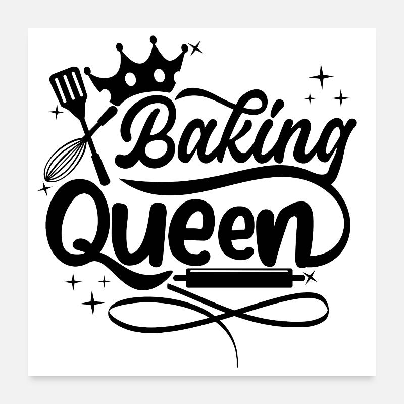 Reine de la cuisson Poster 60 x 60 cm