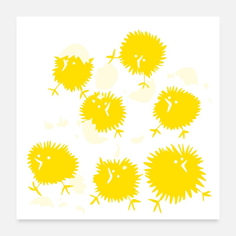 Chick BEEPY Happy Easter 7 Naughty Yellow Comic Funny Poster 24" x 24" (60x60 cm)