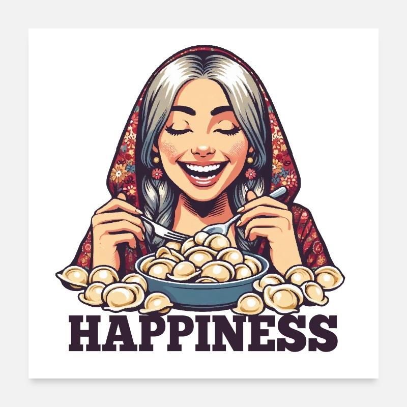 Pelmeni Lucky Gift Poster 24" x 24" (60x60 cm)