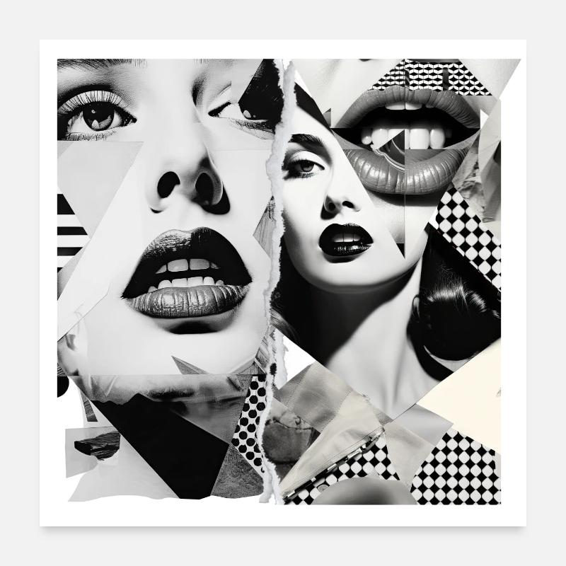 Conception de fragments d’images Poster 60 x 60 cm