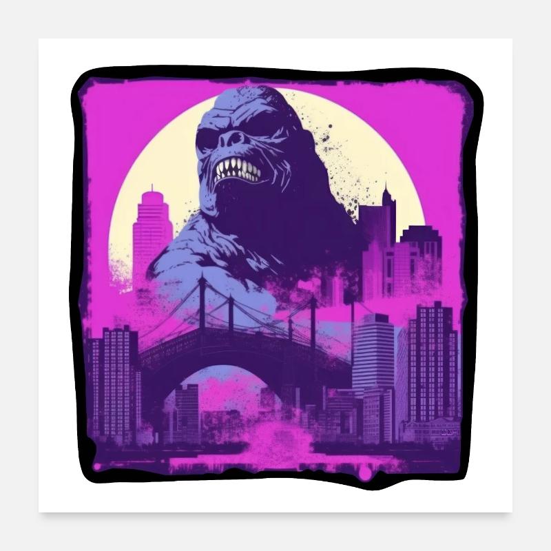Gorilla 05 Poster 60x60 cm