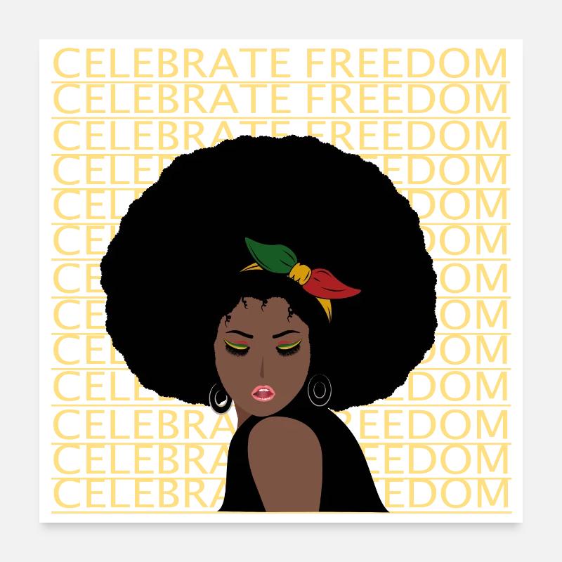 Juneteenth Freiheitstag Poster 60x60 cm