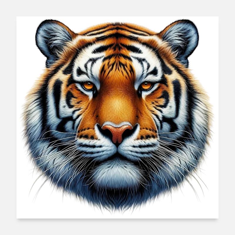 Tiger Poster 24" x 24" (60x60 cm)