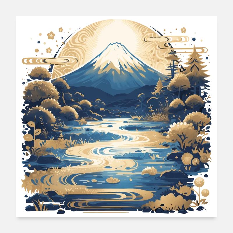 Mount Fuji Poster 24" x 24" (60x60 cm)