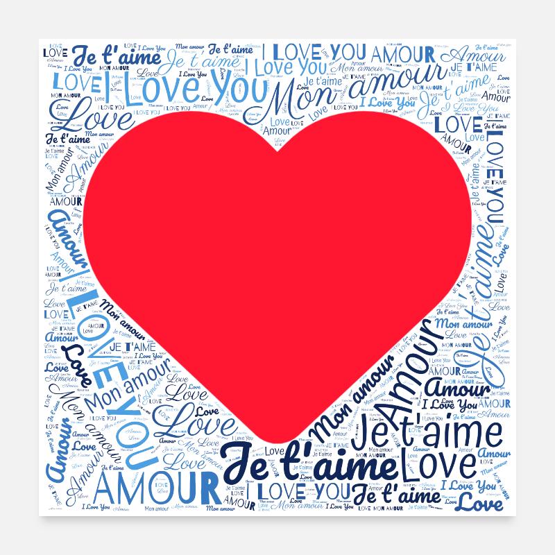 COEUR Poster 60 x 60 cm