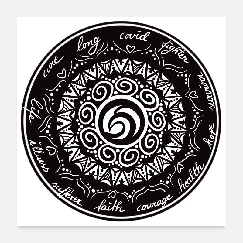 Long covid Poster 60x60 cm