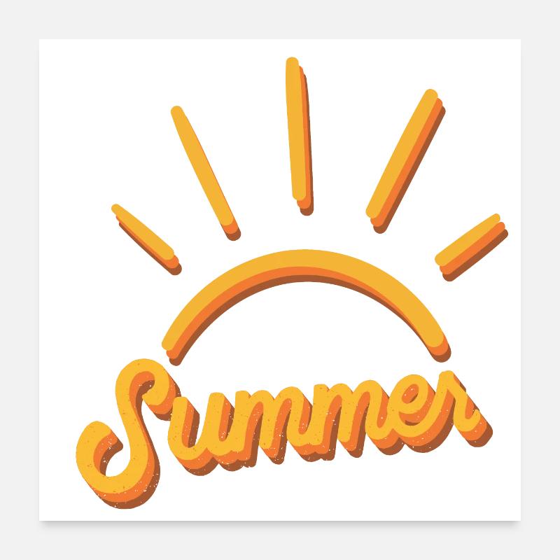 Sommer - Summer Poster 60x60 cm