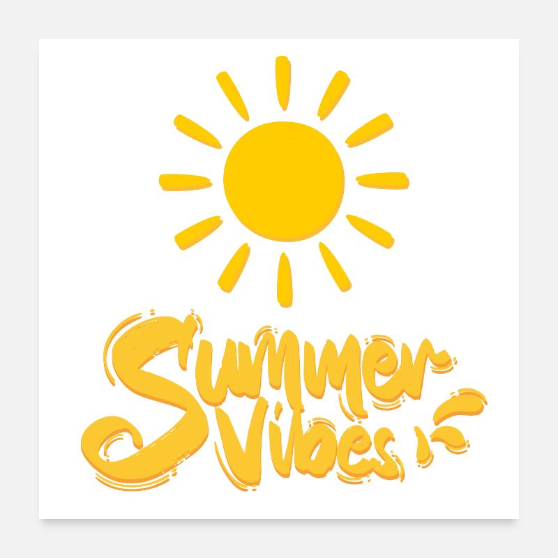 Summer Vibes Poster 24" x 24" (60x60 cm)