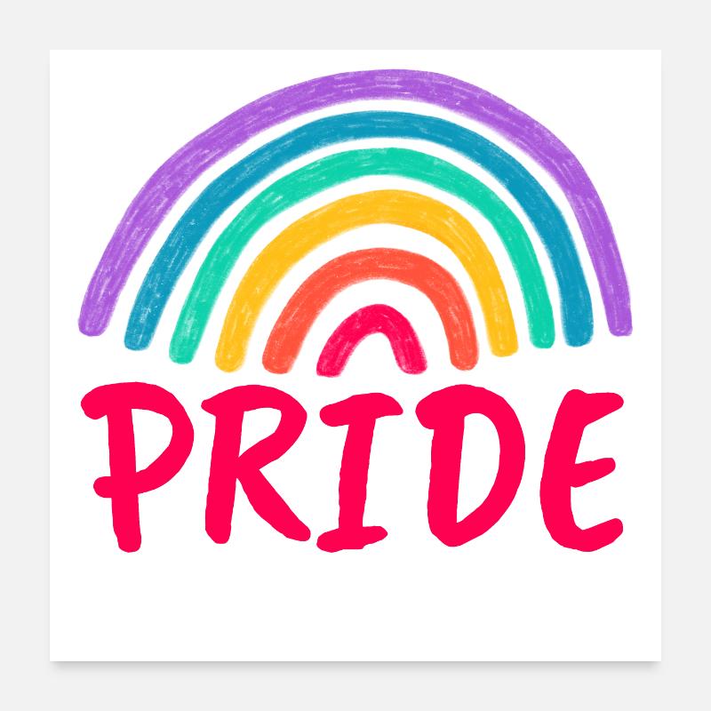 PRIDE pink - Ready for Pride Month! Poster 24" x 24" (60x60 cm)