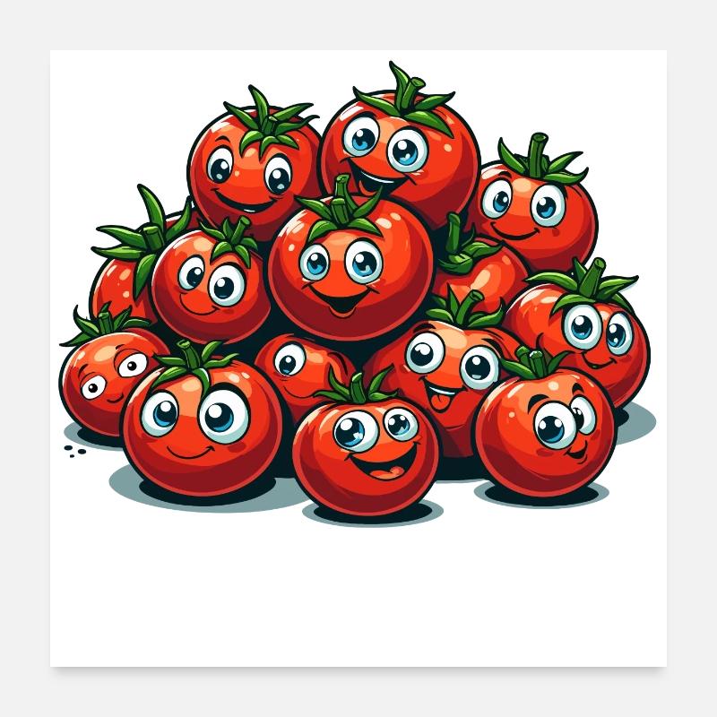 Tomato Tomato Funny Witty Gift Poster 24" x 24" (60x60 cm)