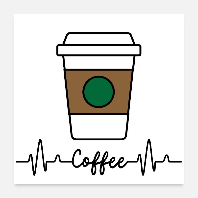 Coffee Cup color Poster 60x60 cm
