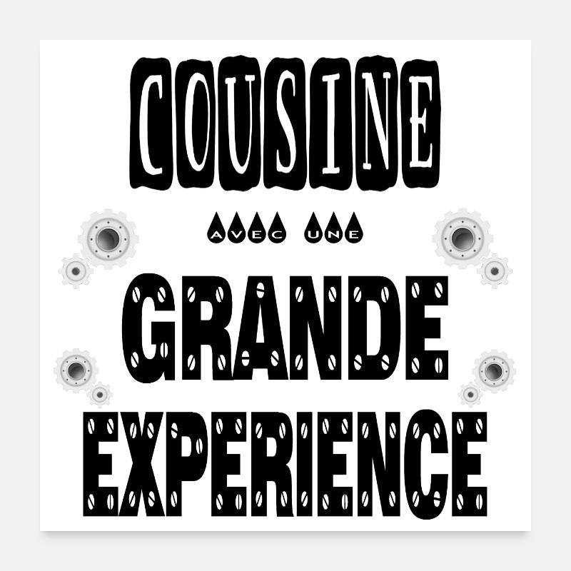 Cousine Avec Une Grande Expérience Poster 60 x 60 cm