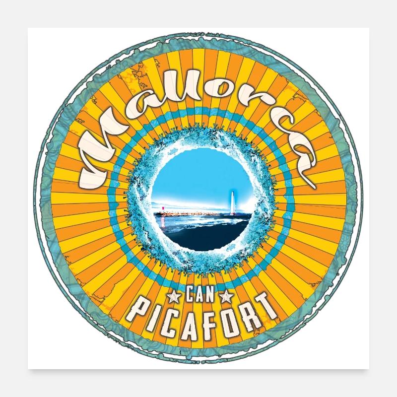 Majorque Can Picafort Poster 60 x 60 cm