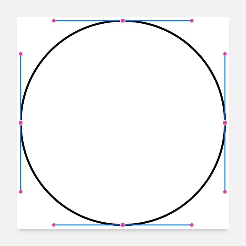 Circle vector Poster 24" x 24" (60x60 cm)