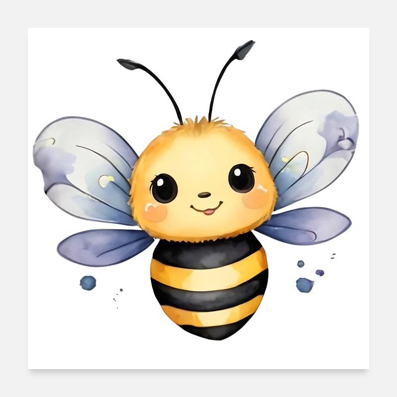 Kleines Bienchen Poster 60x60 cm