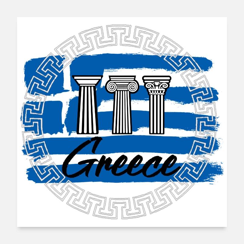 Greece Poster 24" x 24" (60x60 cm)