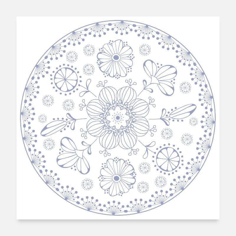 Floral pattern Poster 24" x 24" (60x60 cm)