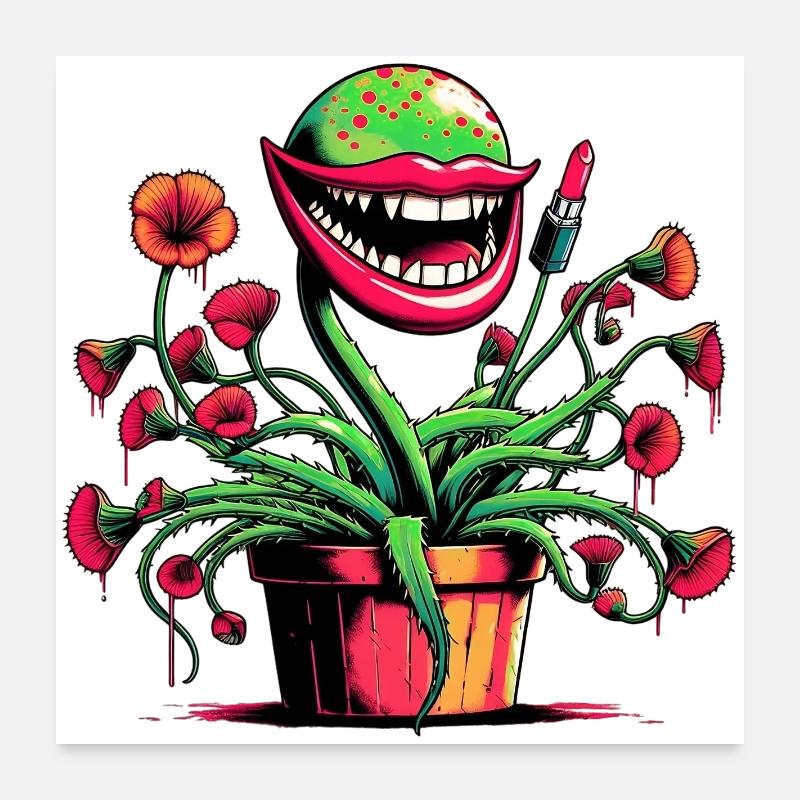 Carnivorous Plant Poster 24" x 24" (60x60 cm)