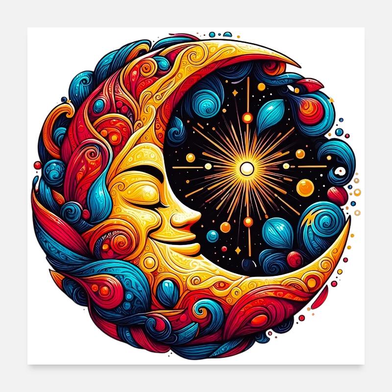 Lune Poster 60 x 60 cm