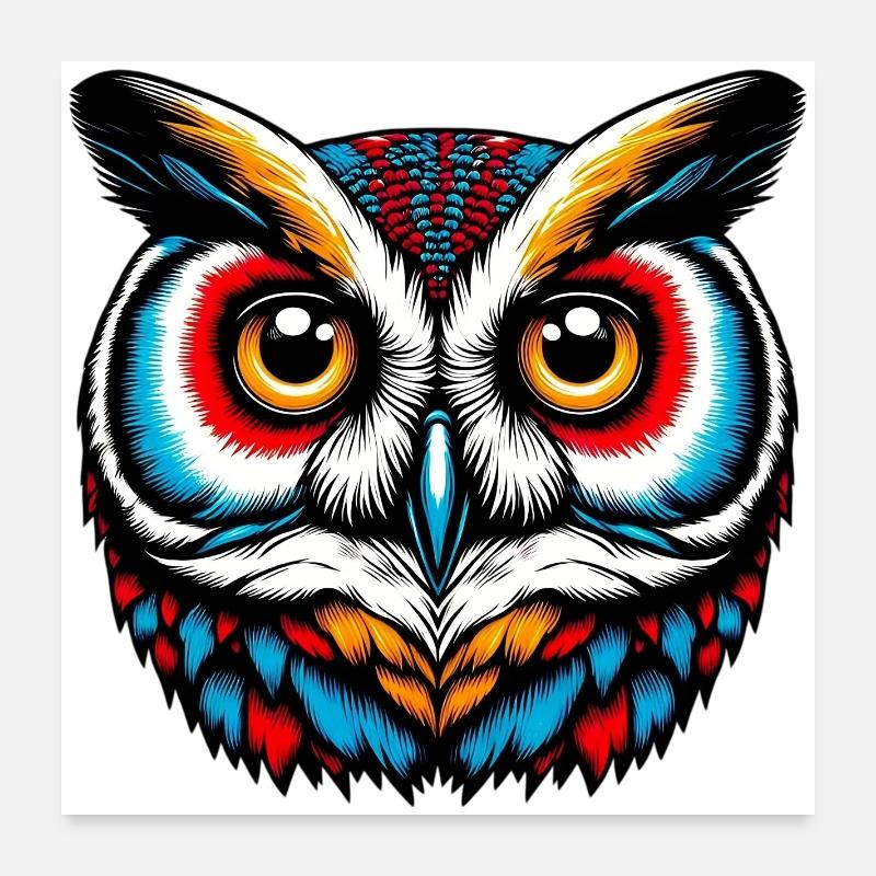 Owl Poster 24" x 24" (60x60 cm)