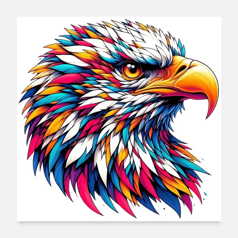 Eagle Poster 24" x 24" (60x60 cm)