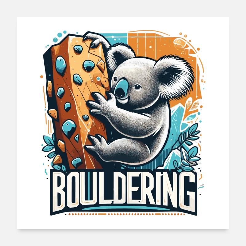 Bloc Koala Cadeau Poster 60 x 60 cm