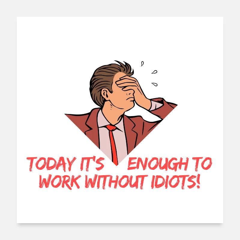 Working with professionals was once Poster 60x60 cm