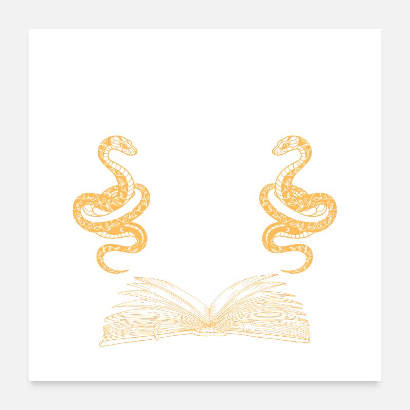 Moonlit Grimoire Serpent Hands Poster 24" x 24" (60x60 cm)